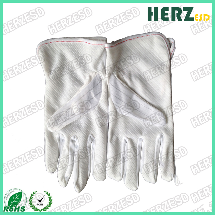 HZ-4502 ESD Anti Static PVC Gloves Dots Super Grip Palm